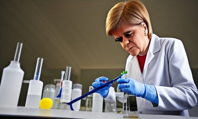 Nicola Sturgeon's Demise: A Picasso-Style Lab Portrait