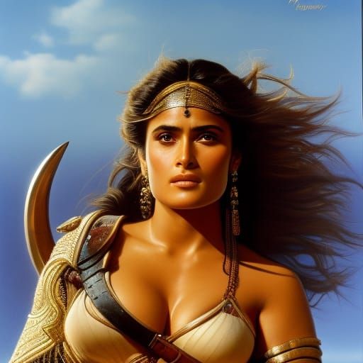 Hyperrealistic Portrait of a Warrior Woman in 4K