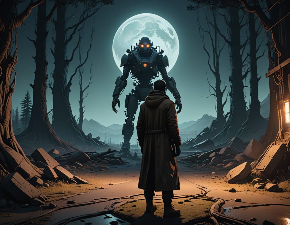 Whispers of Darkness in a Moonlit Realm