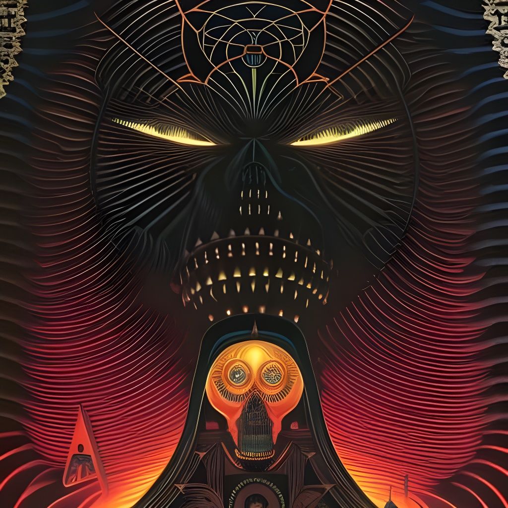 Surreal Reaper Landscape in Dark Fantasy Style