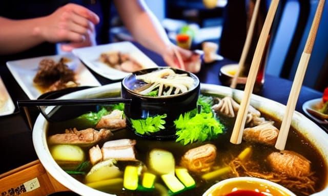 Delicious Chinese Hot Pot Restaurant in 8K Resolution