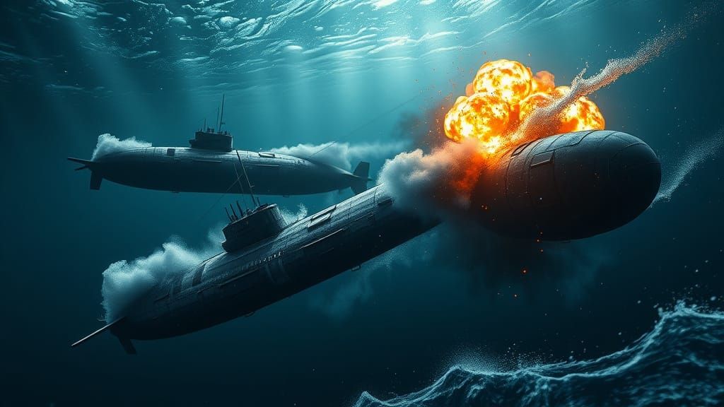 Underwater Submarine Battle in Epic Cinematic Style