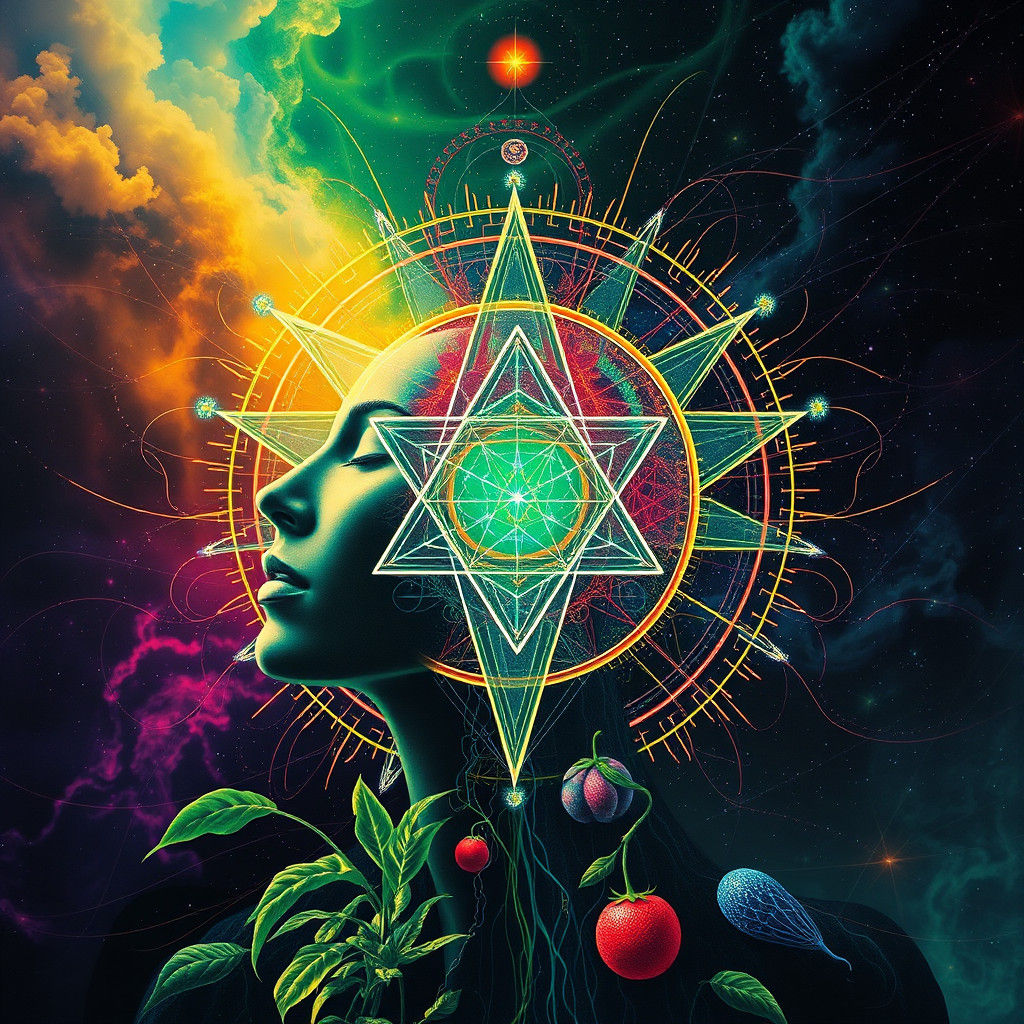 Psychedelic Android Blueprint with Fruity Aura