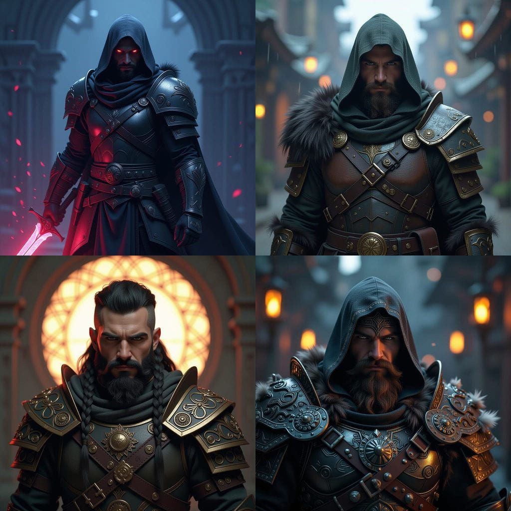 Mole Battle Mage in Barbarian Armor, Detailed Portrait