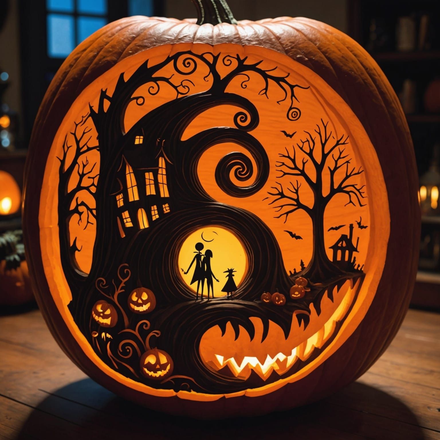 Nightmare Before Christmas Pumpkin Carving
