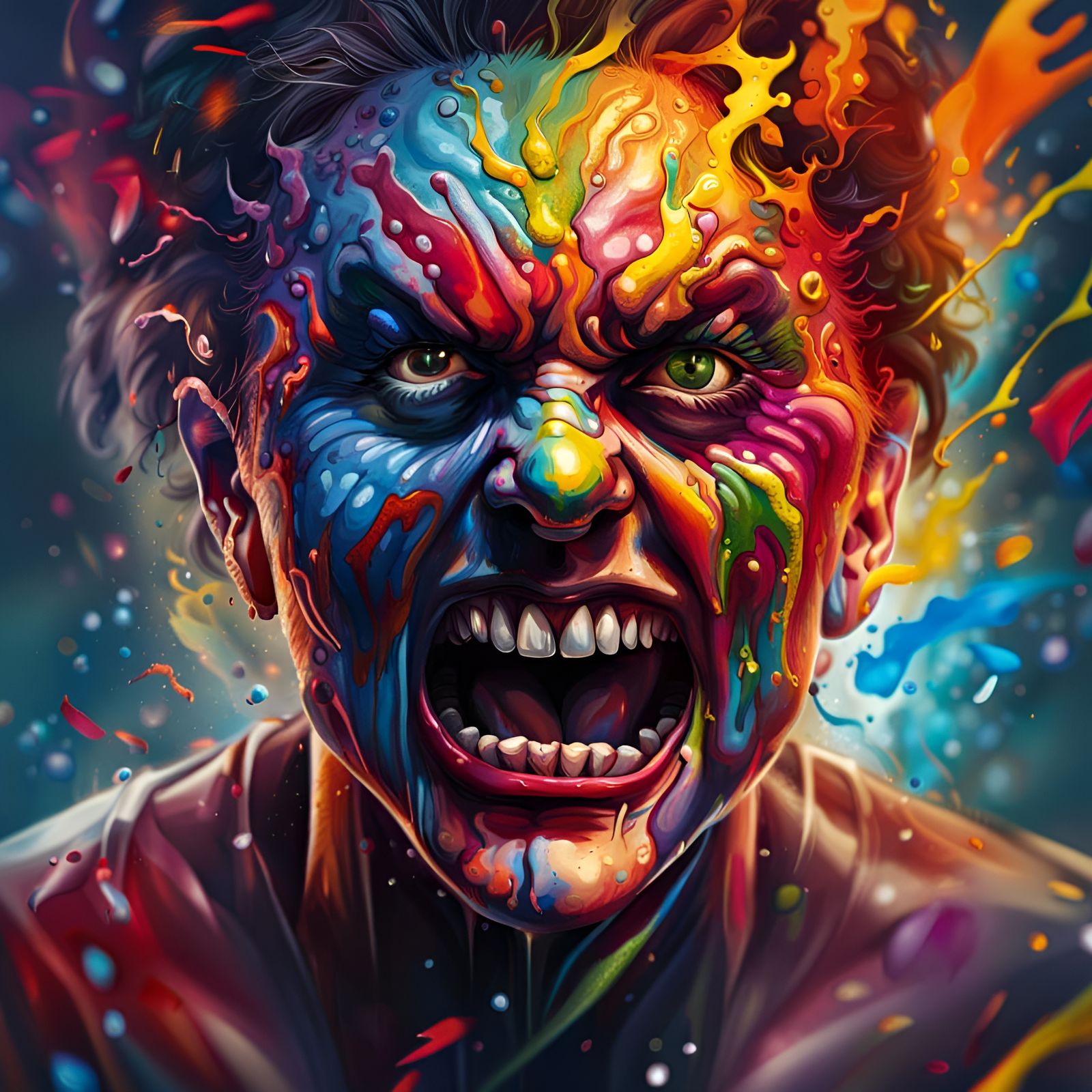 Hyperrealistic Portrait of Psychopathic Deviate Disorder