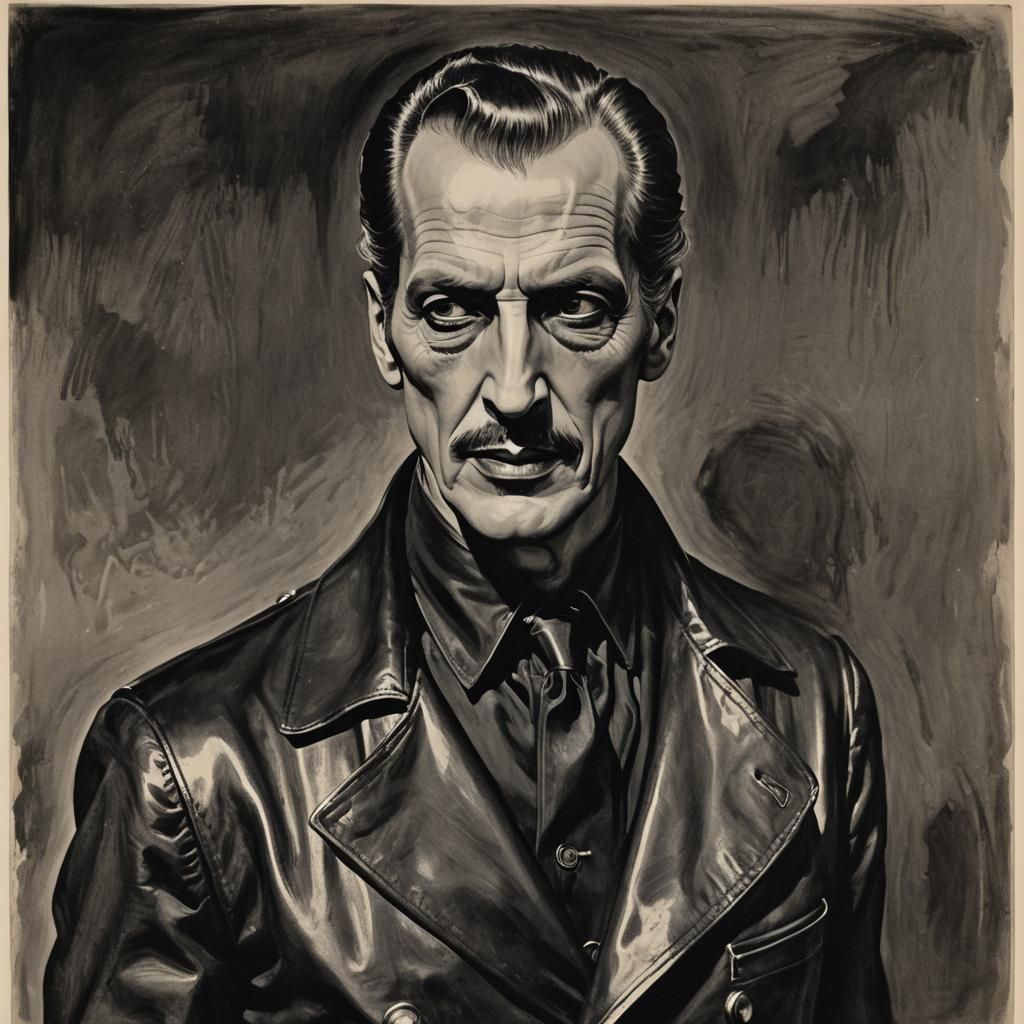 Vampire in Leather, Expressionist Horror Style