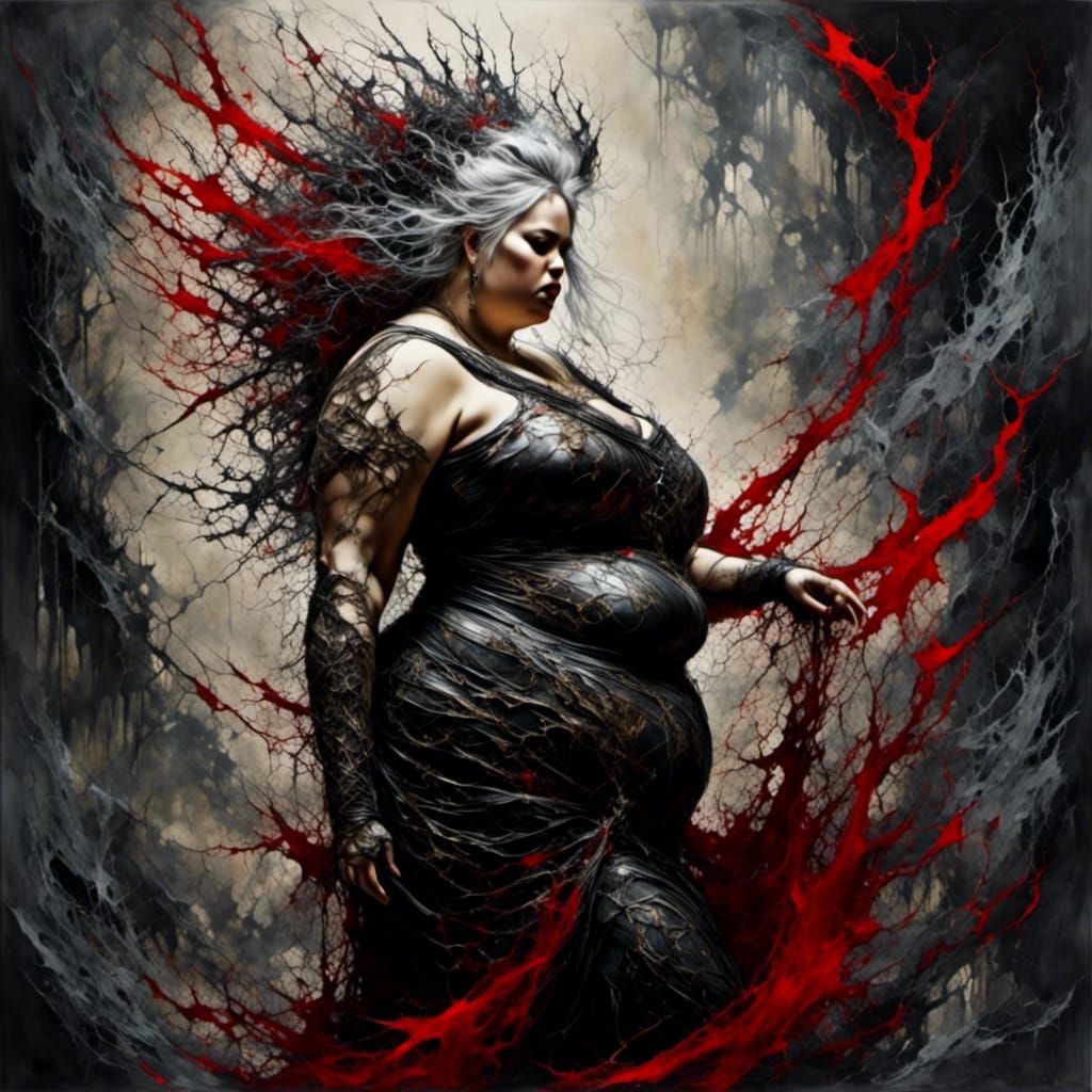 Dark Elf Queen in Micro Bikini Armor