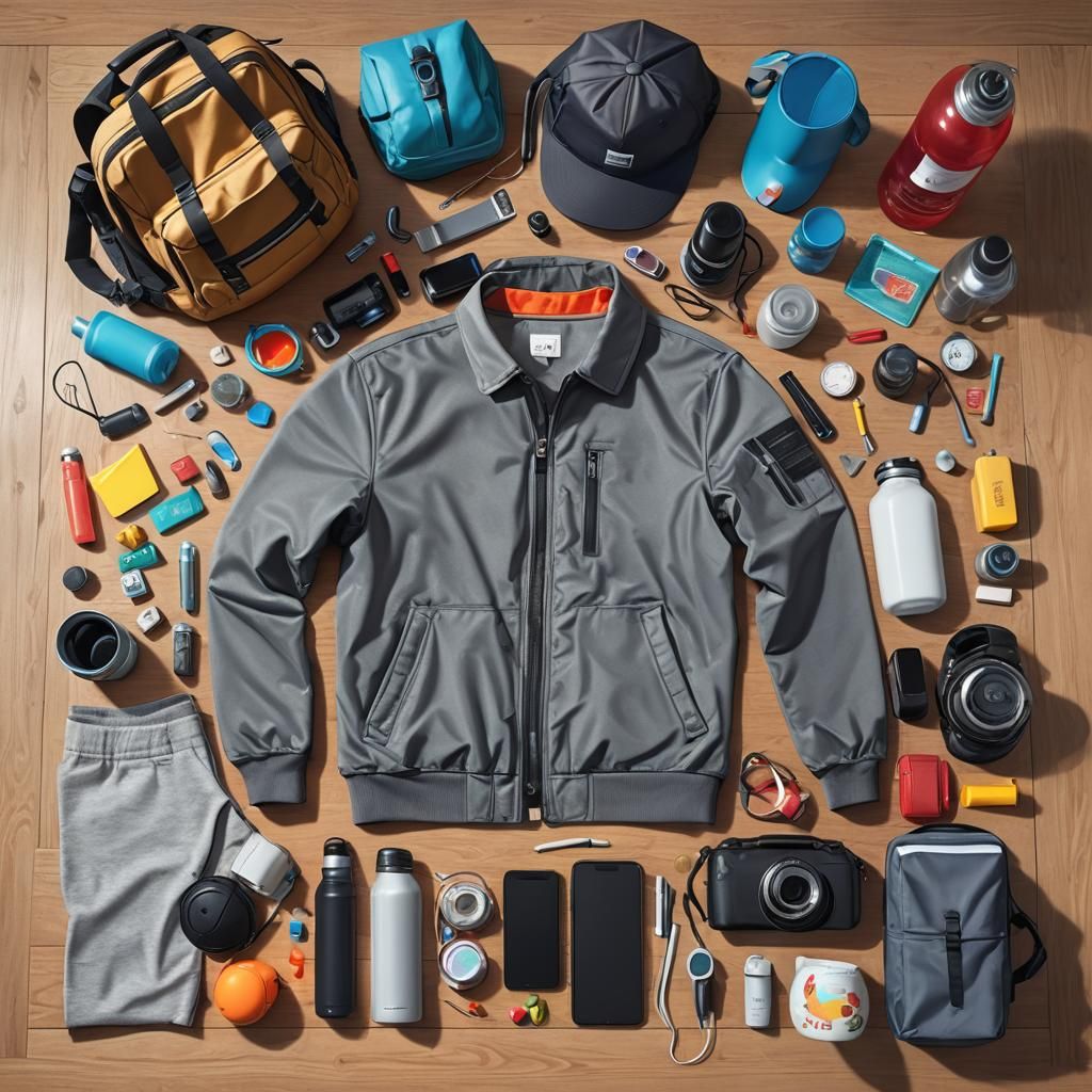 Vibrant Still Life Concept Art: Everyday Items