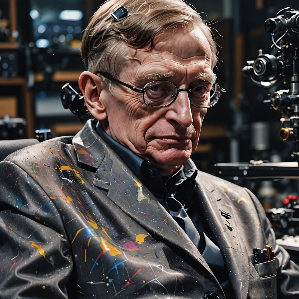 Stephen Hawking Completes Batman Suit: Hyperrealistic Concep...
