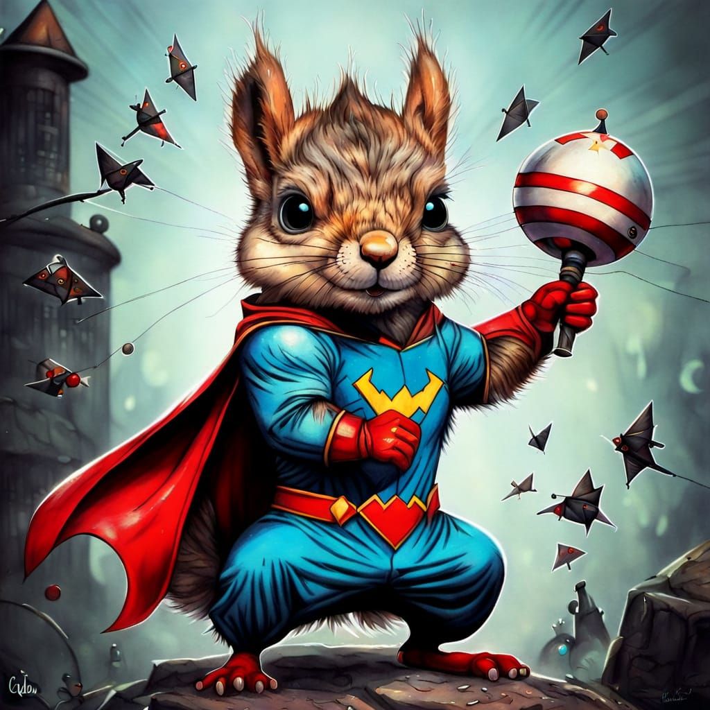 Mischievous Superhero