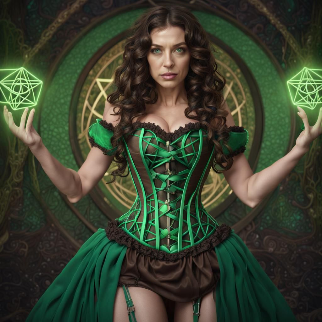 Geometric Spell: Sacred Geometry Witchcraft in Digital Art