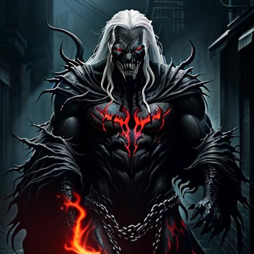 Knull from Venom 3 in Dark Alleyway