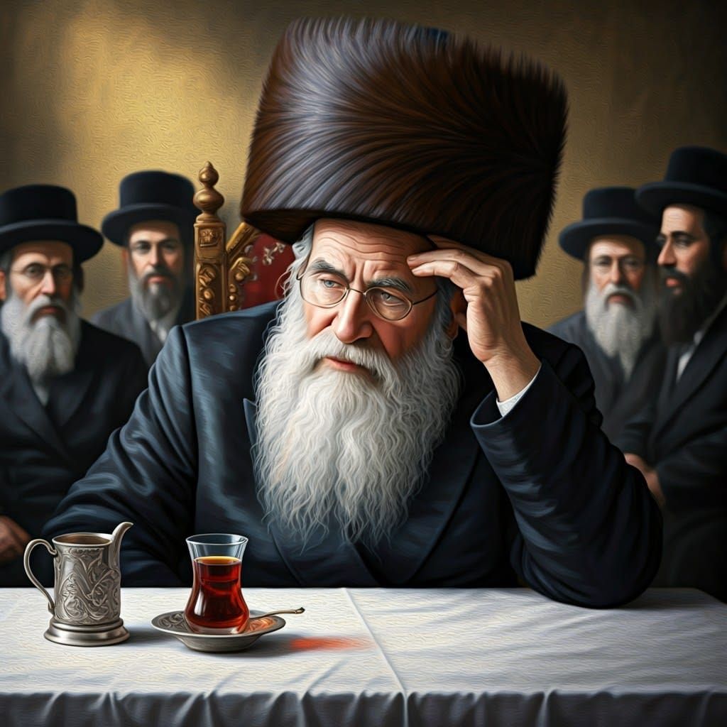 Respected Hasidic Rabbi in Traditional Attire