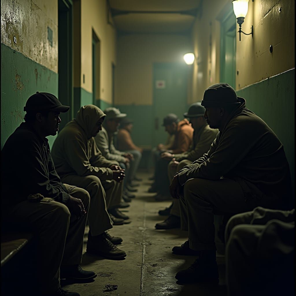 Homeless Shelter: Gritty Realism in Cinematic Lighting