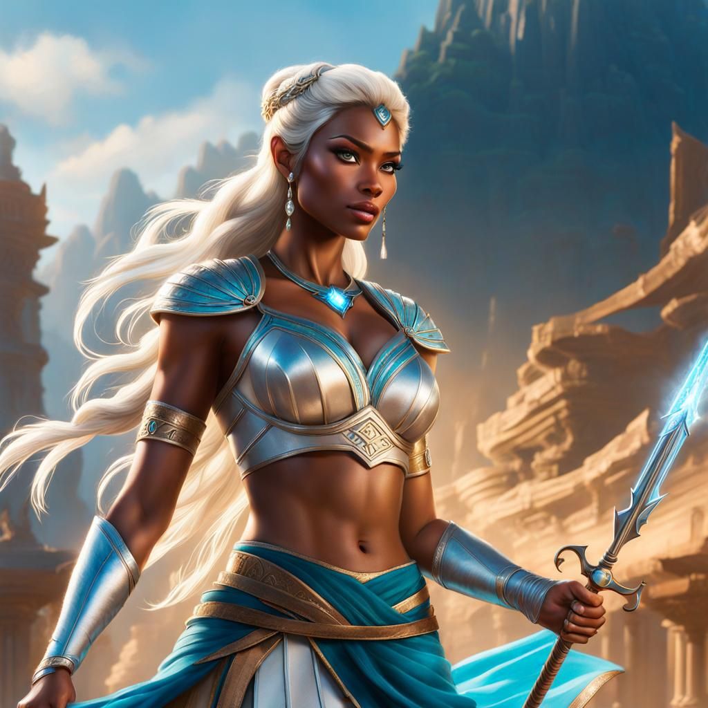 Kida from Atlantis Plays in the Snow