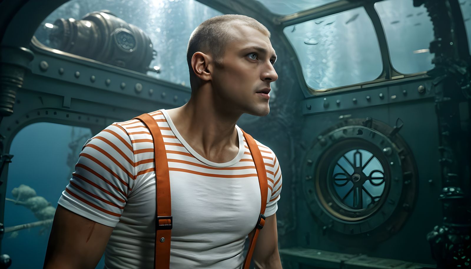 WWI Sailor in Steampunk Abyss