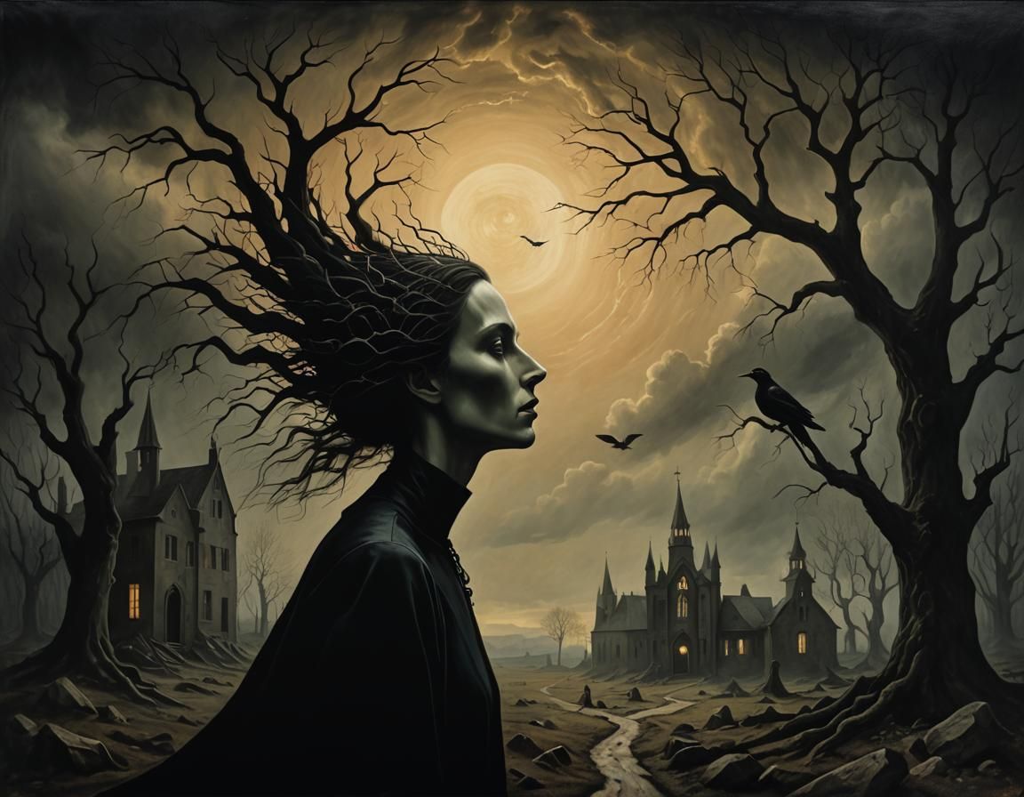 Gothic Dreamscape: Lover Between Heaven and Hell