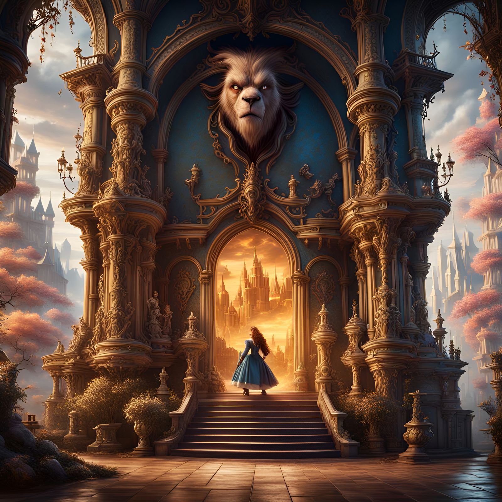 Beauty and the Beast Matte Painting