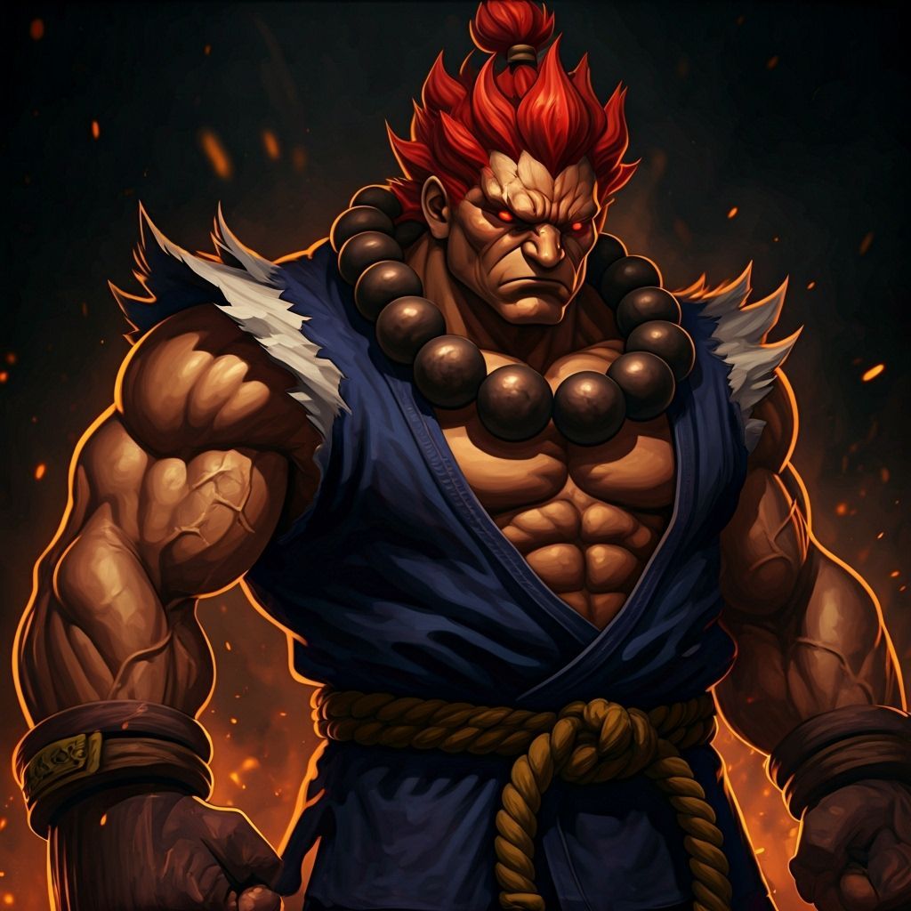 Gouki Akuma Anime Style Martial Arts