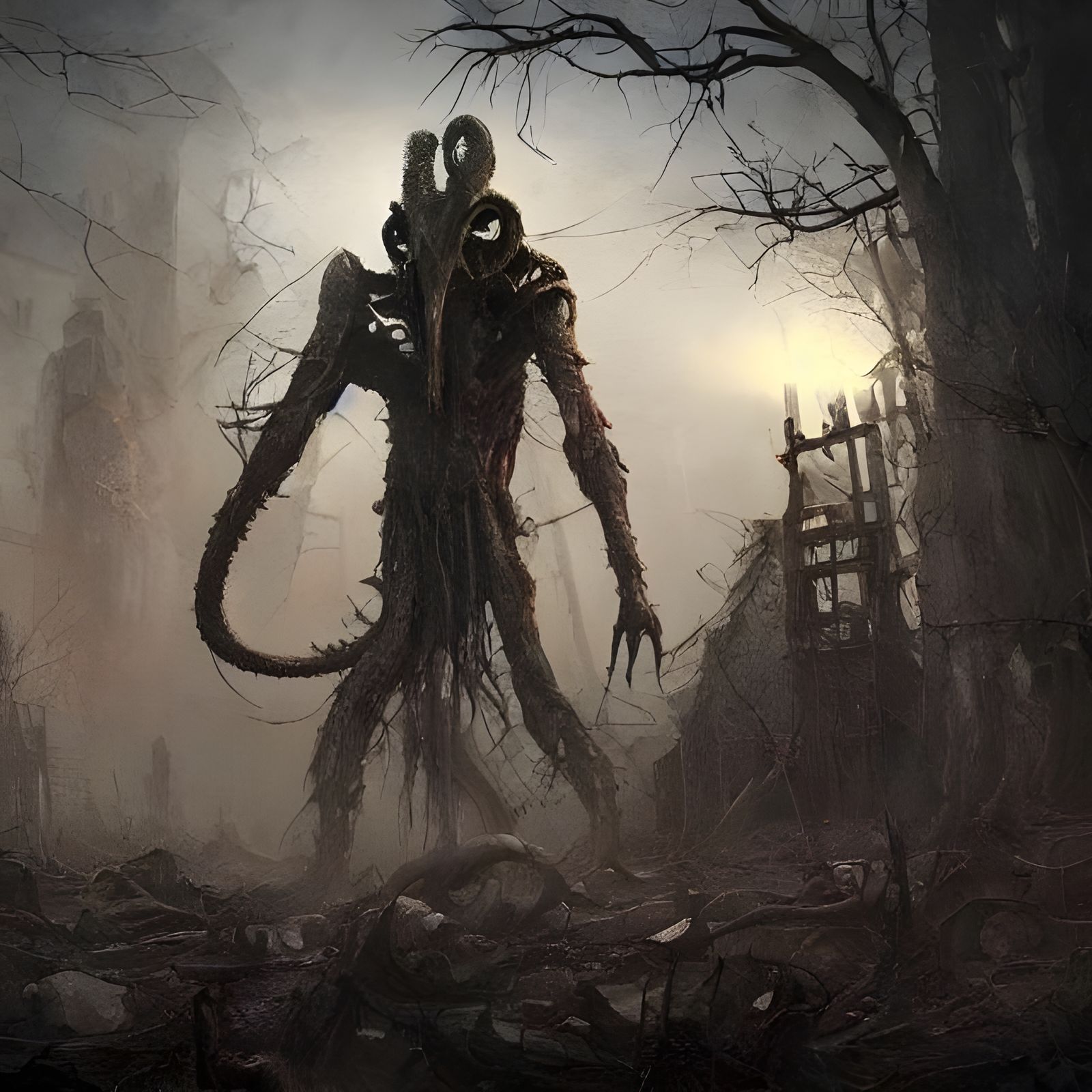 Post-Apocalyptic World Ruined by Lovecraftian God