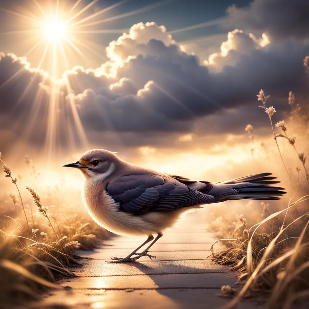 Evening Gloam: Night Bird's Song at Sunset