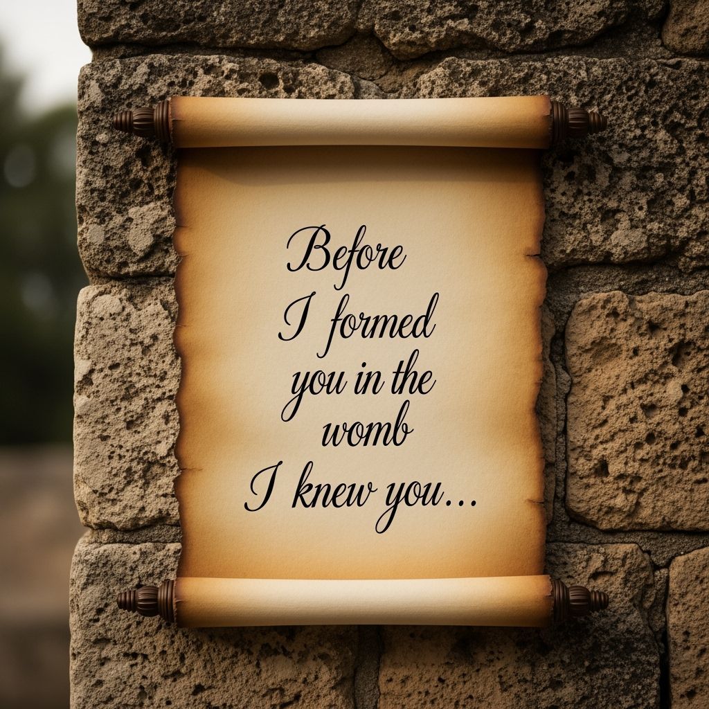 Calligraphic Scroll on Ancient Stone Wall