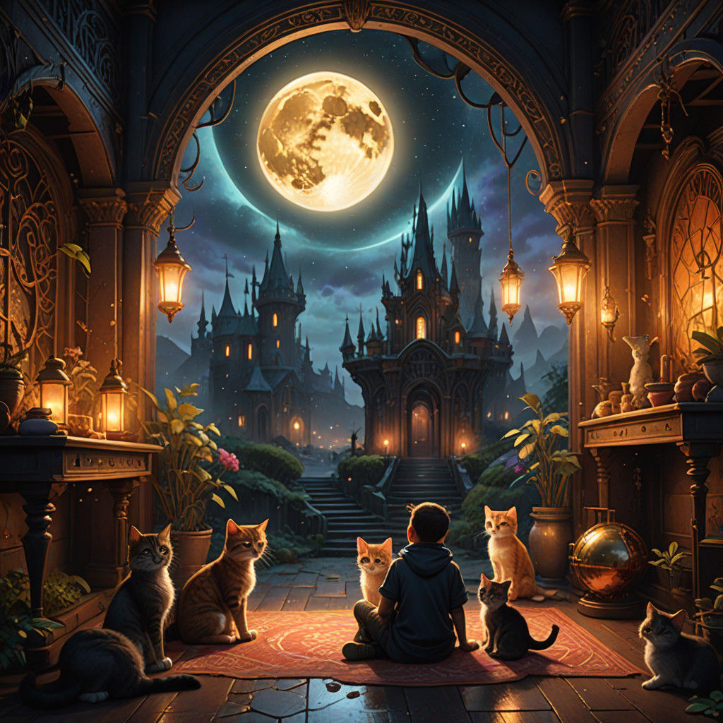 Whimsical Nursery Scene in Watercolor Style