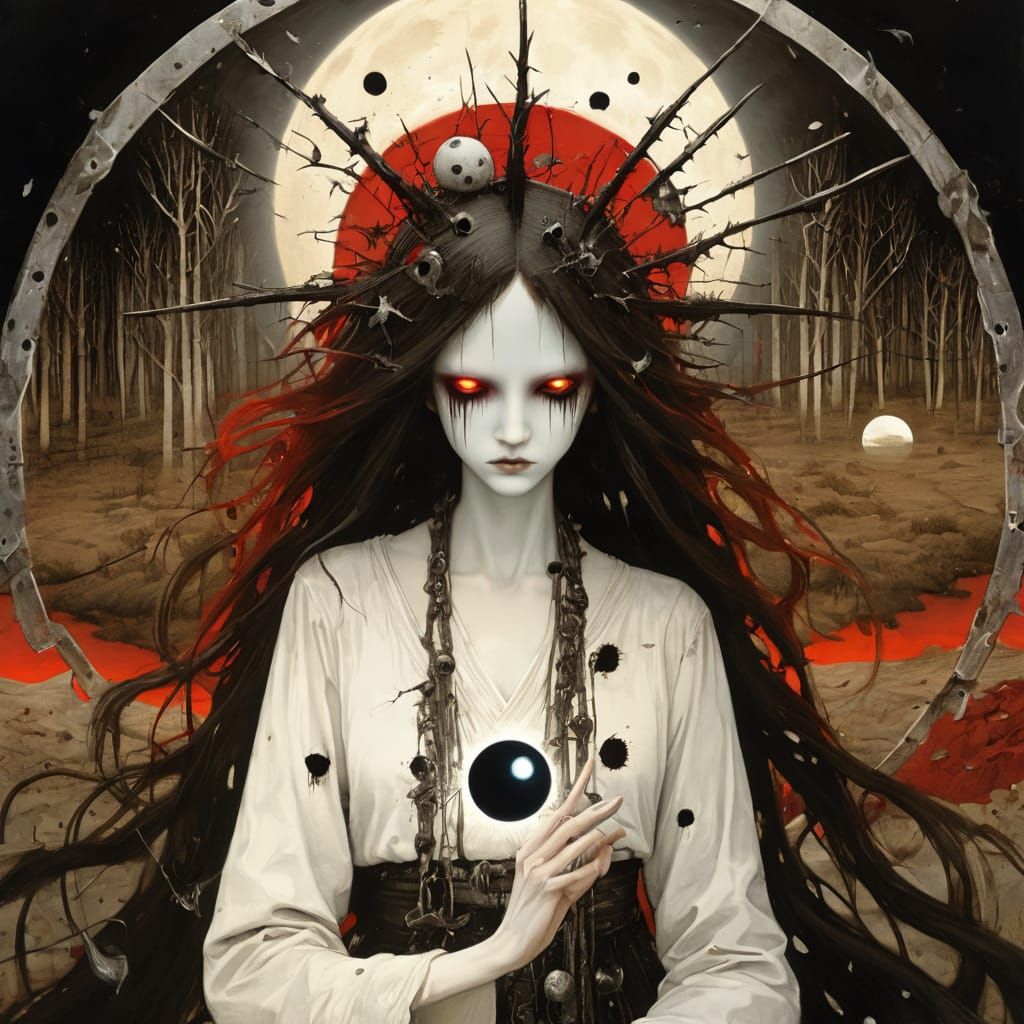 Macabre Eclipse in Thorny Forest