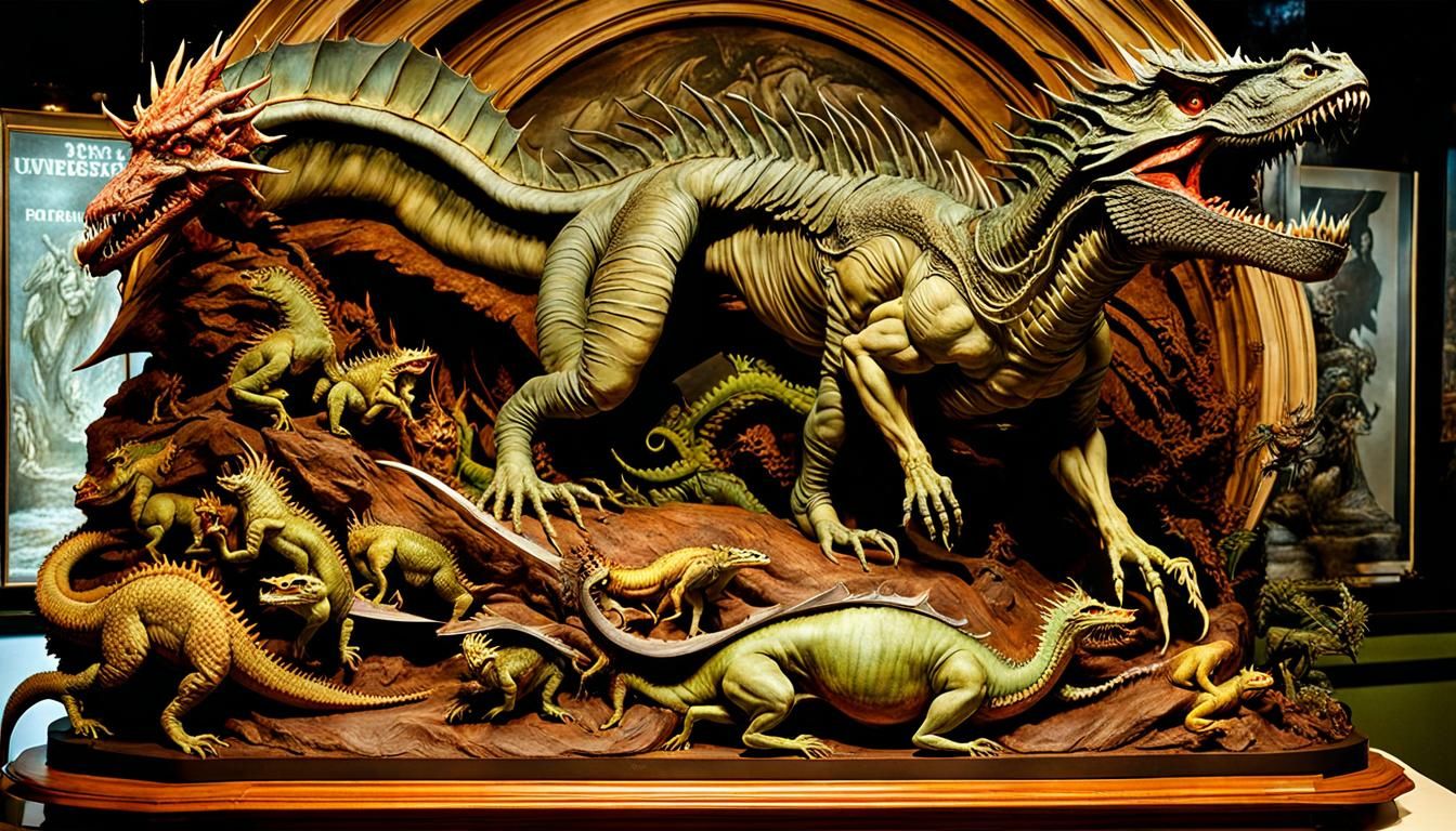 Dr. Frankenstein's Cryptid David, Fantasy Art