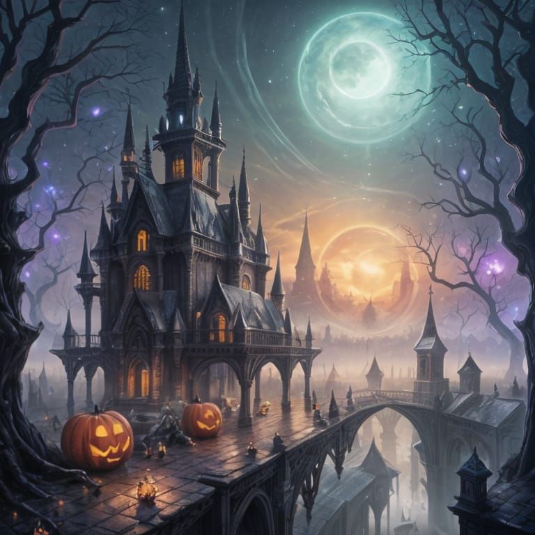 Paysage Halloween