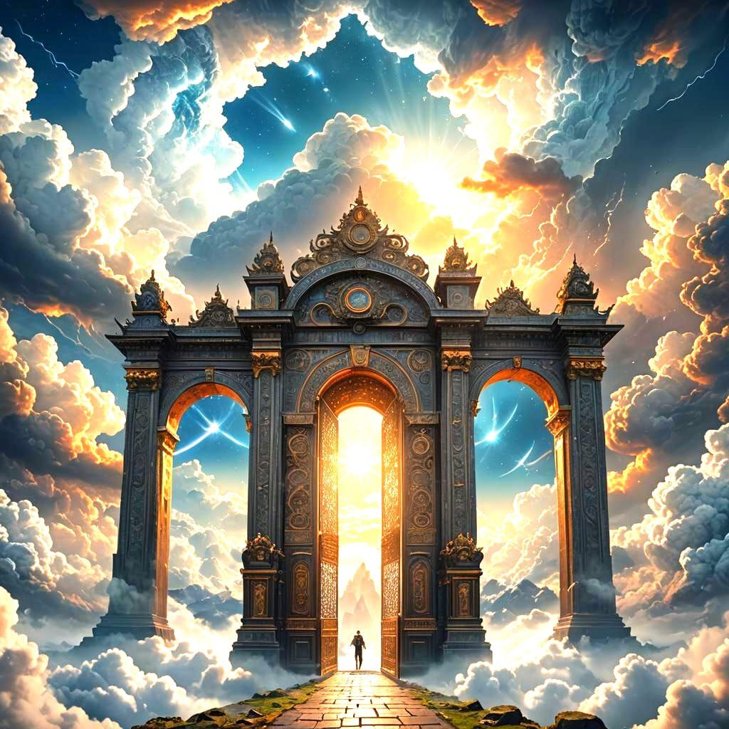 Epic Gate to Heaven: Digital Matte Painting