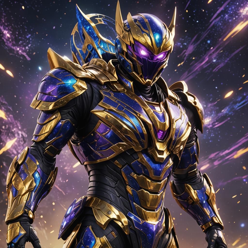 Cosmic Kamen Rider Concept Art in Unreal Engine 5