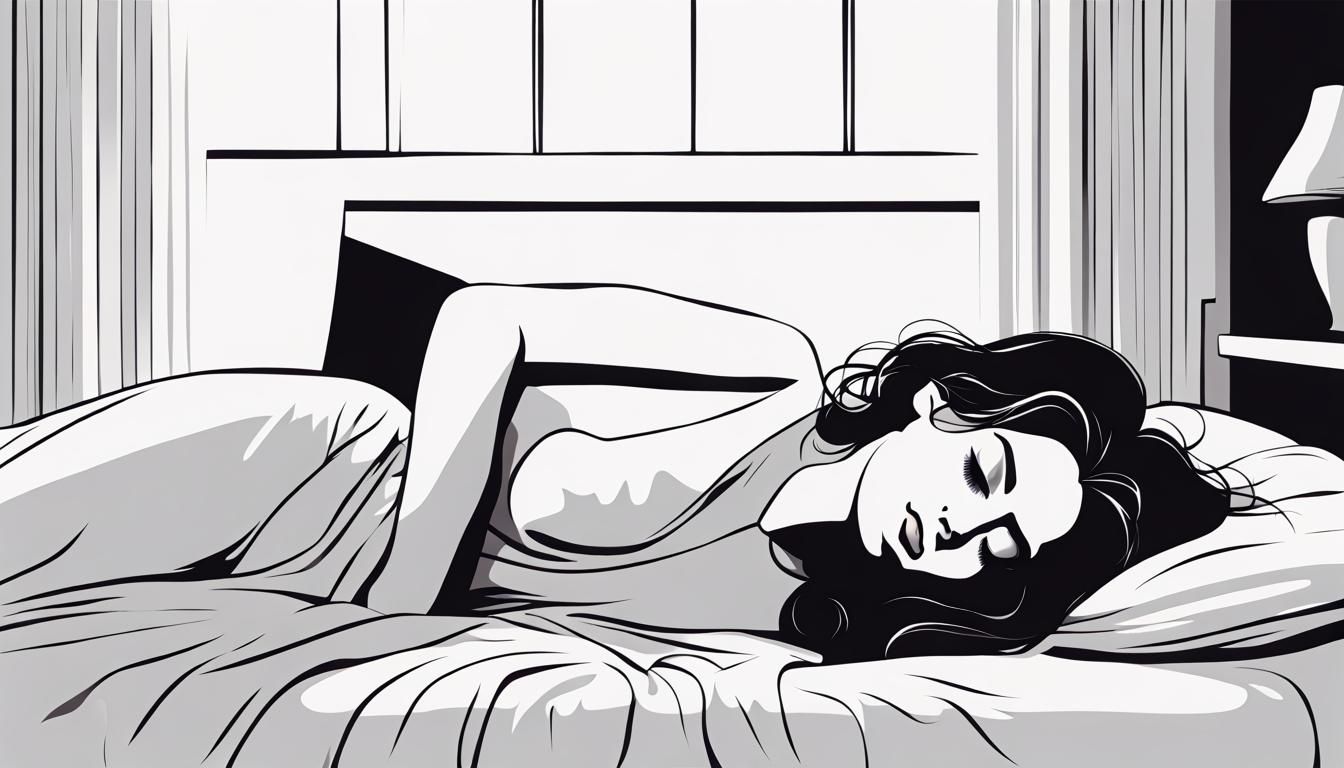 Dreaming Woman in Dynamic Vector Illustration