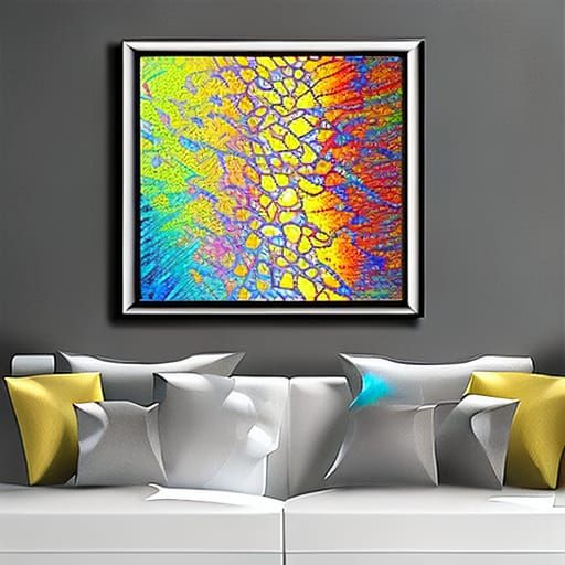 Abstract Cracked Glass Diamond Painting Art