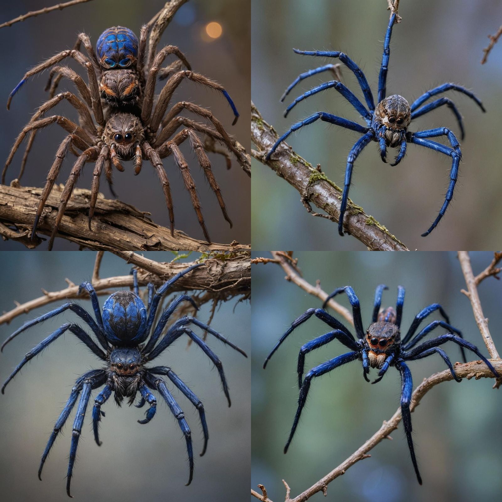 Terrifying Spider Hybrid: Goliath Birdeater and Cobalt Blue