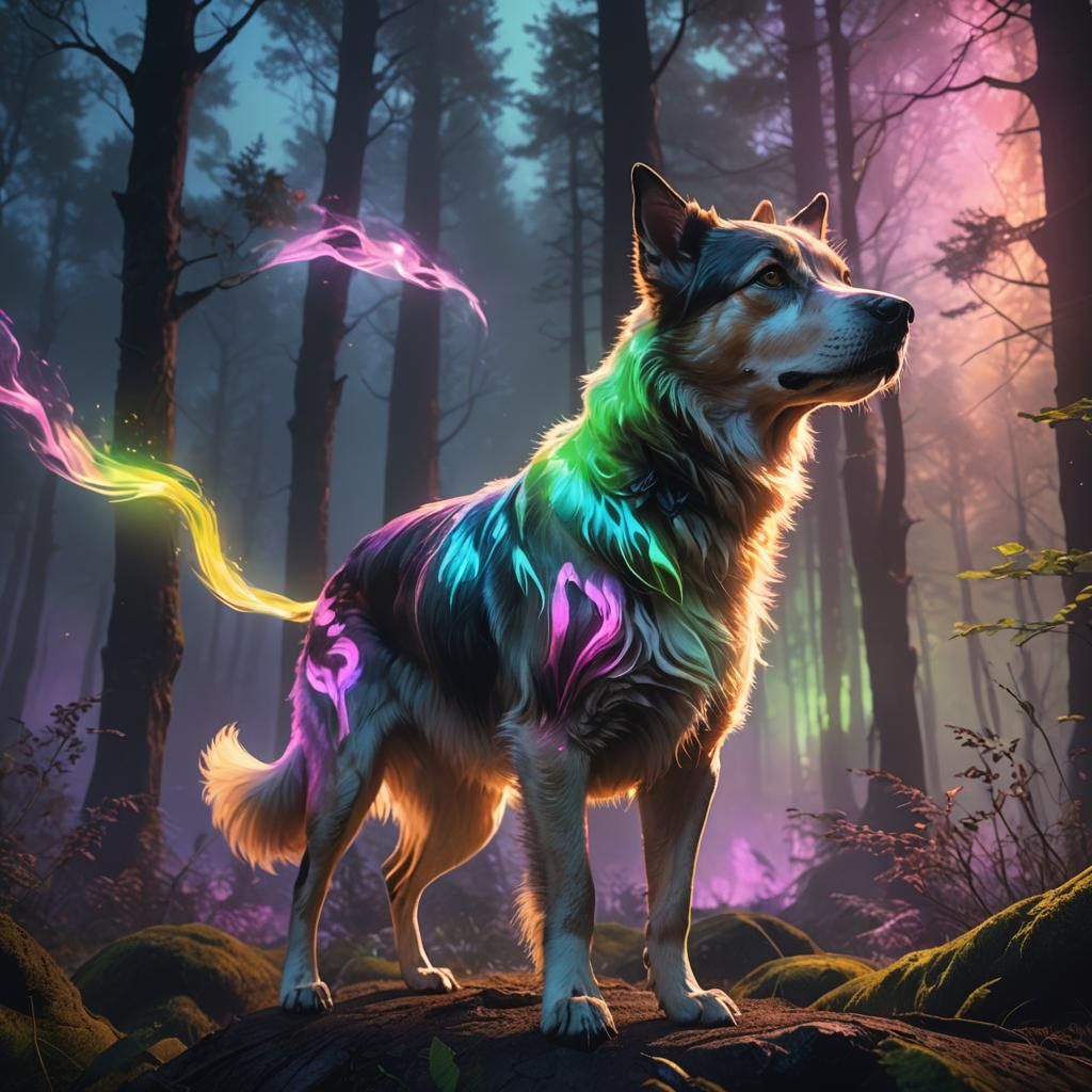 Aurora Dog: Digital Fantasy Concept Art