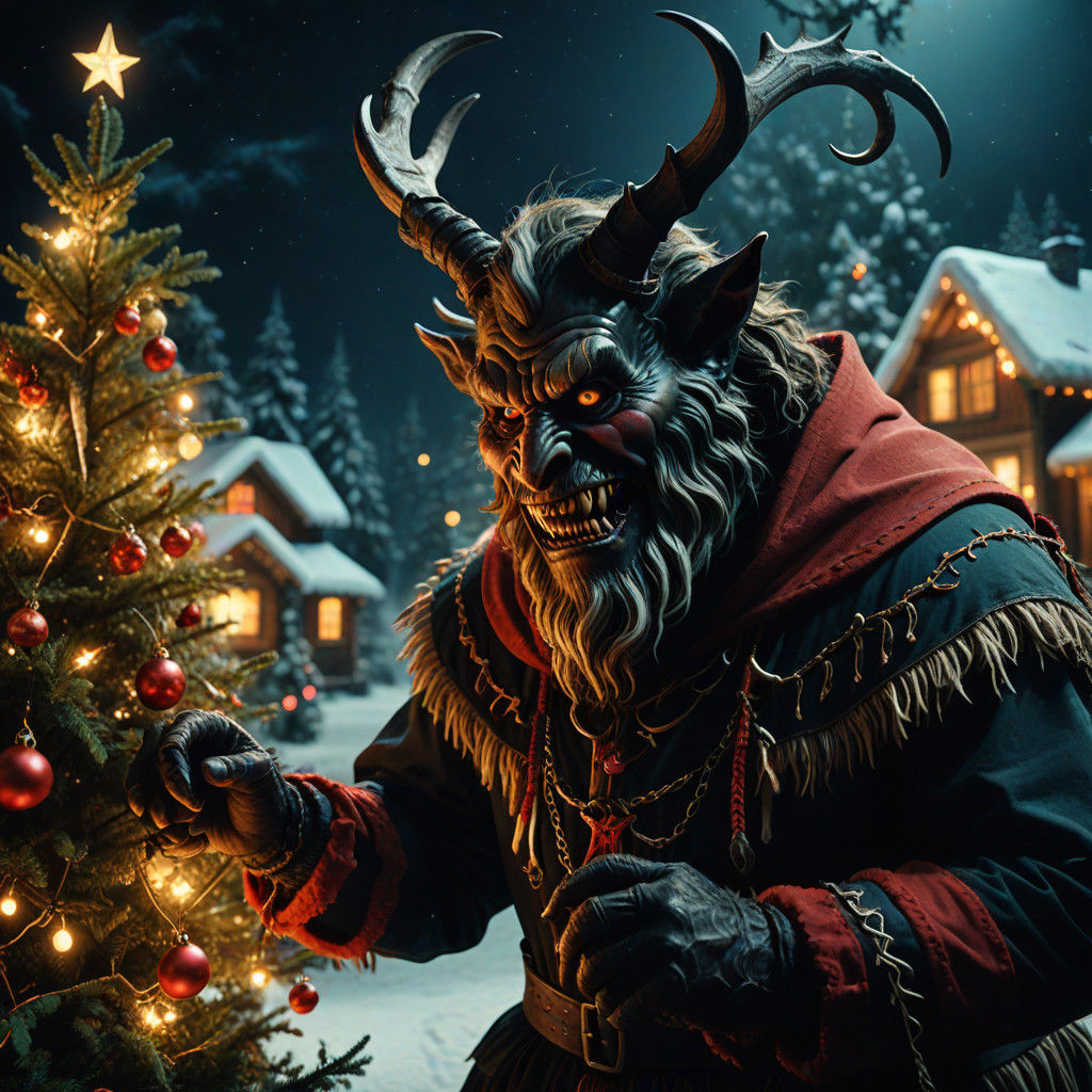 Krampus Sneaks Through a Christmas Wonderland