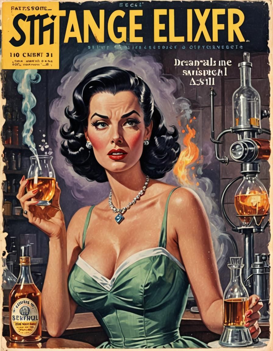 Strange Elixir Pulp Novel (1960)