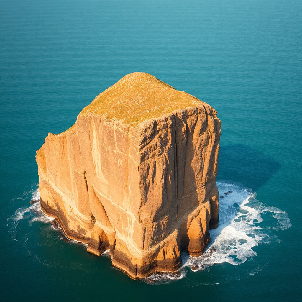 Ocean Monolith Sunset: National Geographic Photography