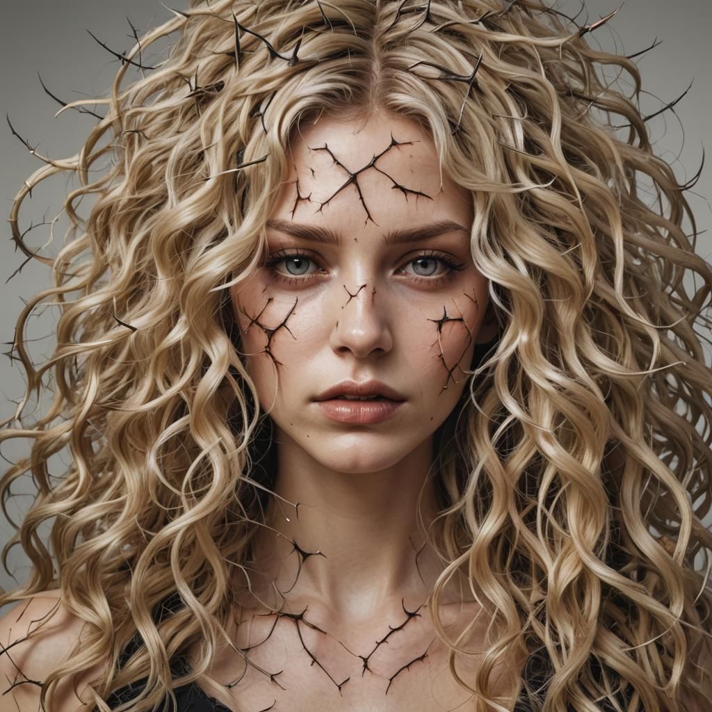 Woman with Thorns: A Portrait of Pain