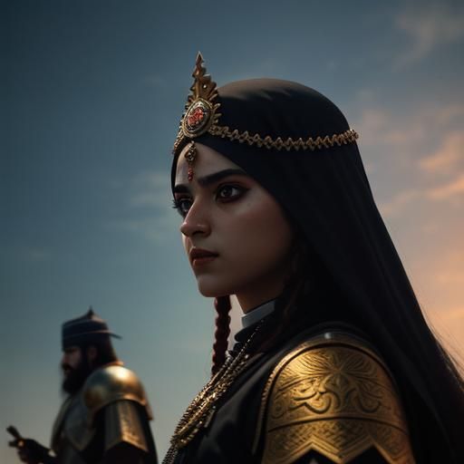 Rabia Bala Hatun and Osman Bey: Cinematic Film Still