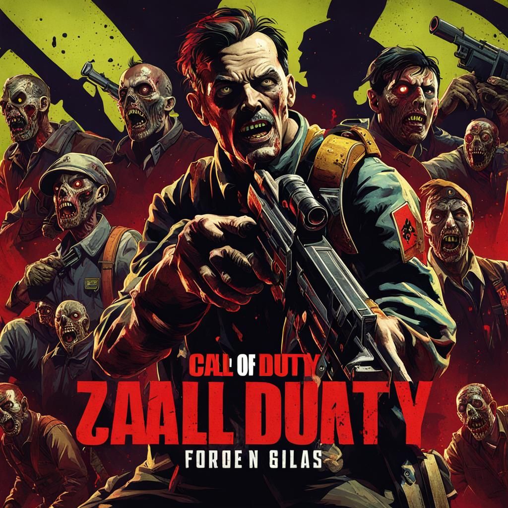 Call of Duty Zombies Game Scene