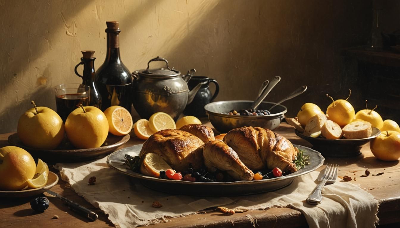 Cozy Still Life in Dutch Masters Style