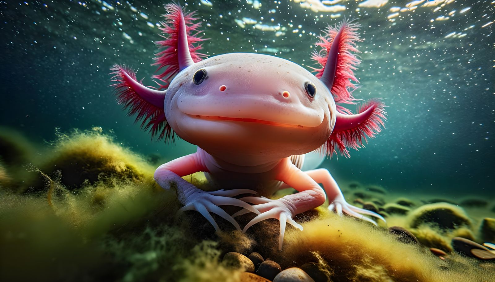 The Leucistic Axolotl