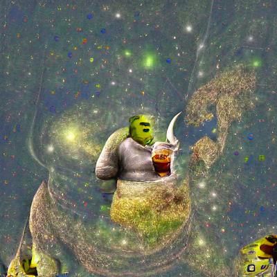 Shrek Consumes the Universe: A Surreal Vision