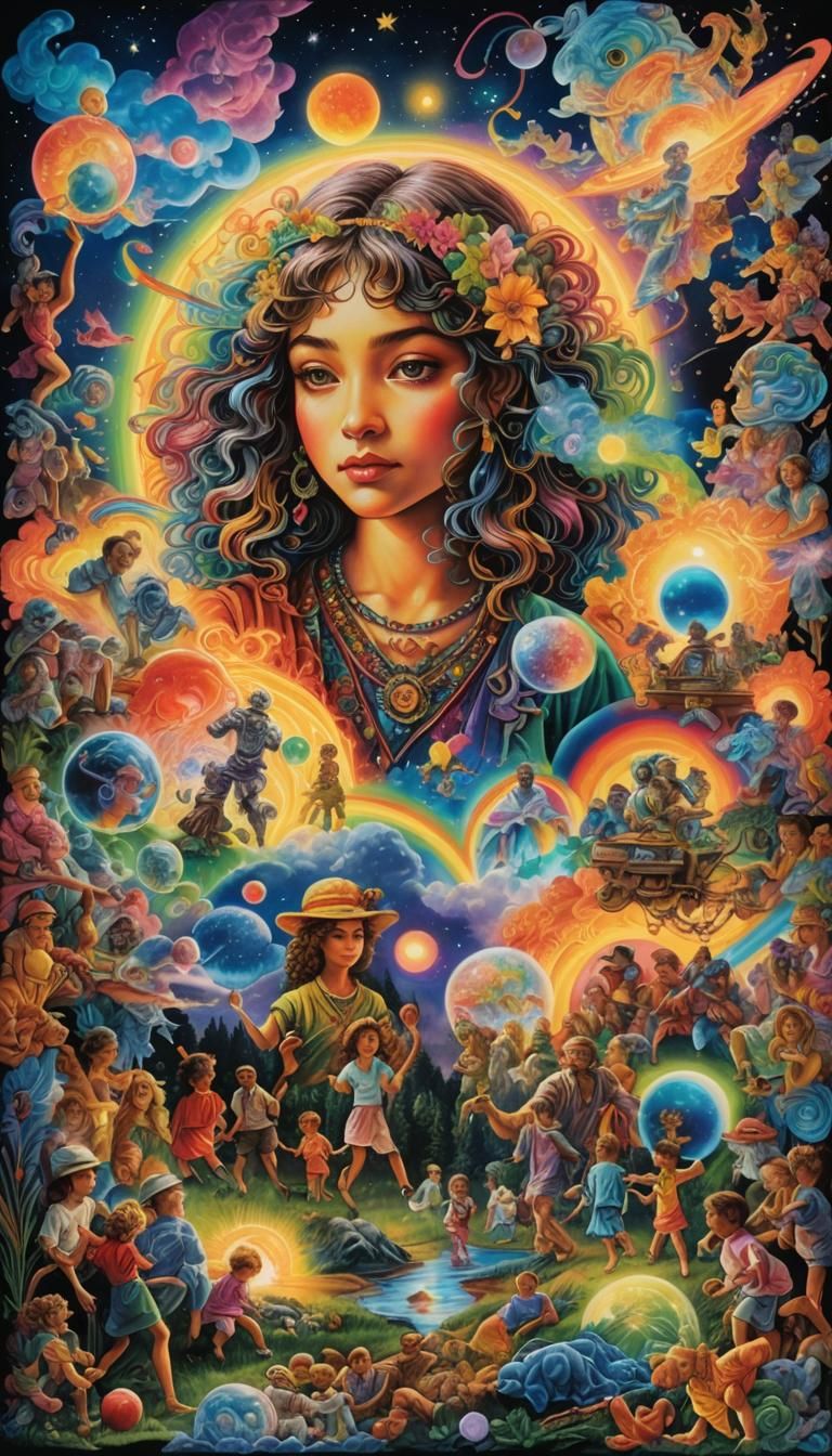 Double Exposure conceptional art collage "Nostalgic Childhood Memories" nostalgia toys 🧸 etch a...