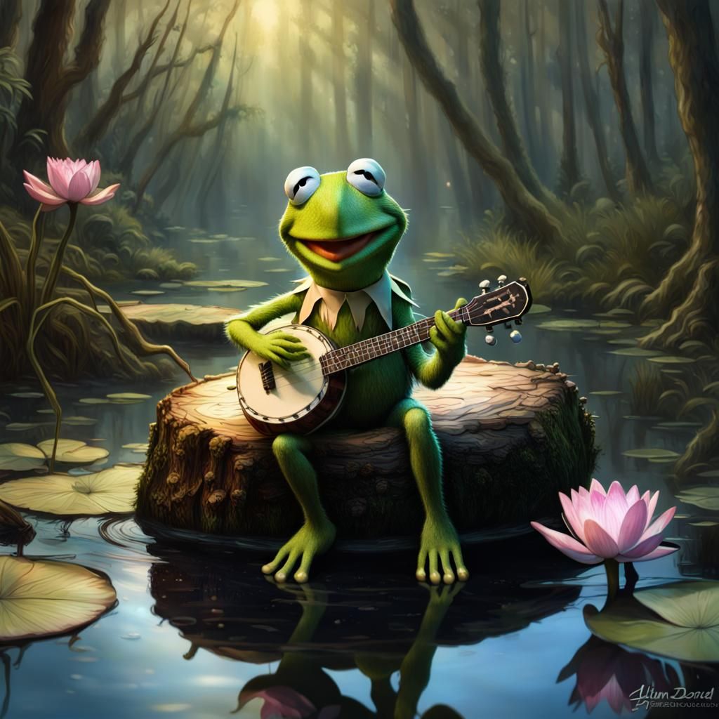 Kermit and His Banjo