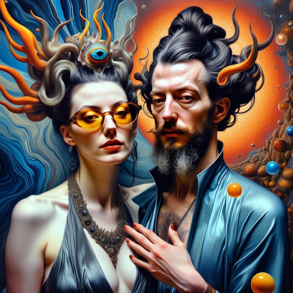 Surreal Galaxy Portraits in Hyperrealistic Detail