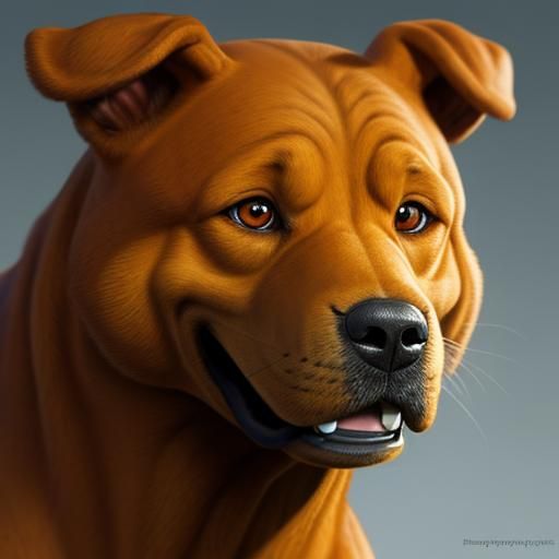 Scooby Doo Portrait in Detailed Digital Art